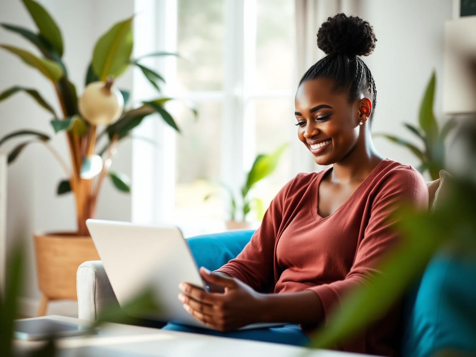 Adult patient meeting with a psychiatric provider over a secure telehealth video visit